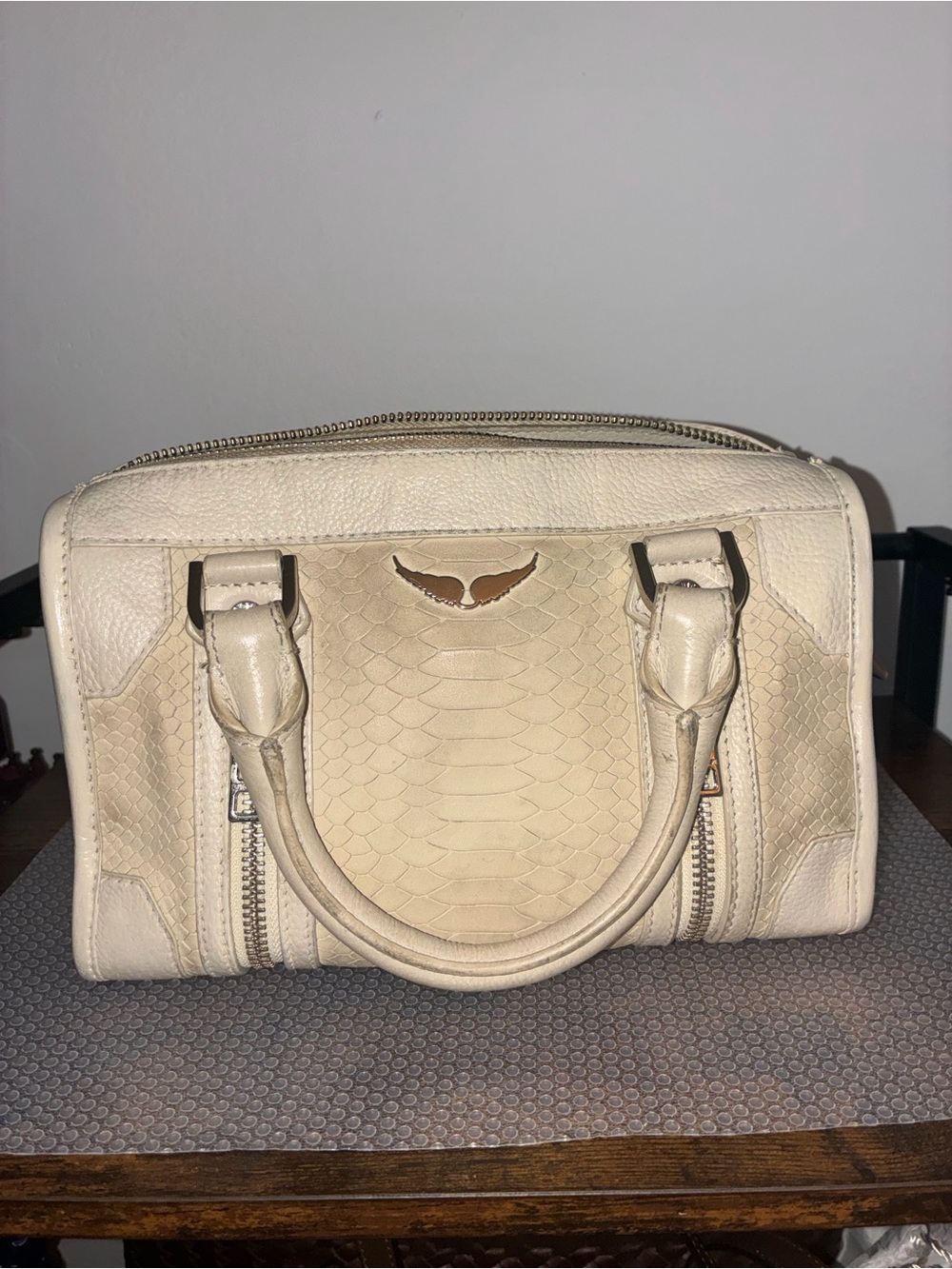 Zadig and Voltaire  Textured Leather Handbag